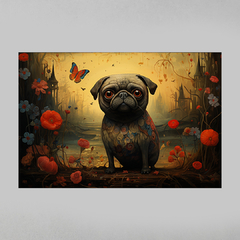 Quadro Decorativo Pug - Bosch Style