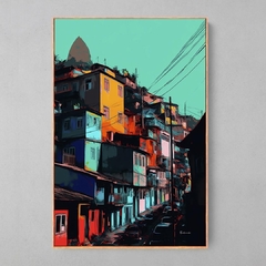 Quadro Favela RJ estilo Andy Warhol - loja online