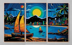 Imagem do QUADRO TRÍPTICO RIO DE JANEIRO DESENHO BRITTO