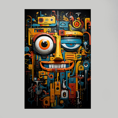 Imagem do Quadro Decorativo Urban Art Smile