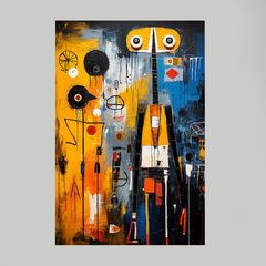 Quadro Decorativo Urban Art Robot