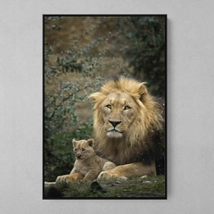 Quadro Decorativo Leão Filho