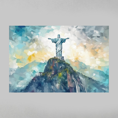 Quadro Cristo Redentor RJ estilo Picasso