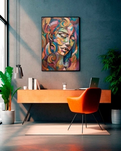 Quadro Geometric Abstract Woman