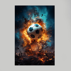 Imagem do Quadro Decorativo On Fire Football