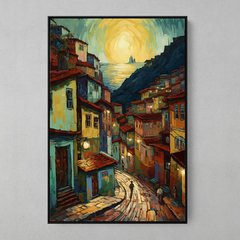 Quadro Decorativo Ladeira estilo Picasso - comprar online