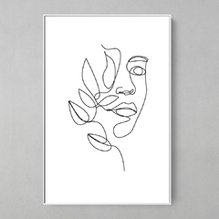 Quadro Floral Face Lines - comprar online