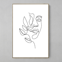 Quadro Floral Face Lines na internet