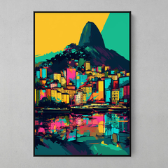 Quadro Rio de Janeiro Reflexos estilo Andy Warhol - comprar online