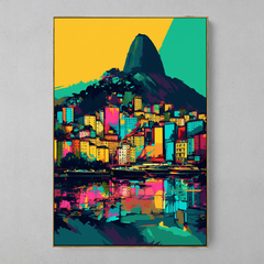 Quadro Rio de Janeiro Reflexos estilo Andy Warhol - Ellquadros 