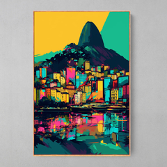 Quadro Rio de Janeiro Reflexos estilo Andy Warhol - loja online