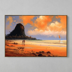 Quadro Praia RJ estilo Salvador Dalí - loja online