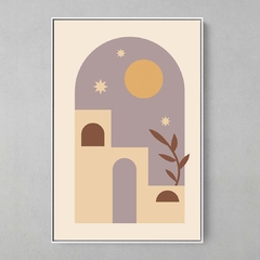 Quadro Minimalista Boho Planta Estrelas - comprar online