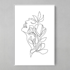 Quadro Plant Woman Lines - comprar online