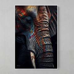 Quadro Elefante Colorful ll - Ellquadros 