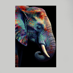 Quadro Elefante Colorful l