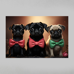 Quadro Decorativo Pug Carton Network