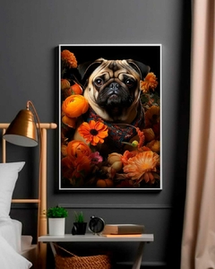 Quadro Decorativo Pug Portrait