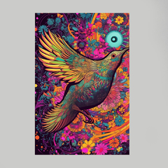 Quadro Beija-Flor Good Vibes - Ellquadros 