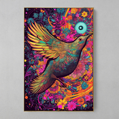 Quadro Beija-Flor Good Vibes