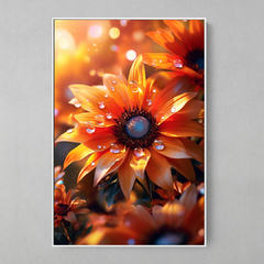 Quadro Flores Laranjas - comprar online