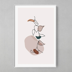 Quadro Decorativo Planta Abstrata - comprar online