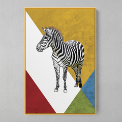 Quadro Decorativo Zebra Color - loja online