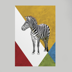 Quadro Decorativo Zebra Color