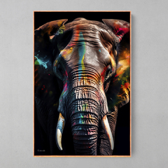 Quadro Colorful Elephant - Ellquadros 