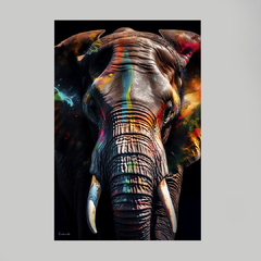 Imagem do Quadro Colorful Elephant