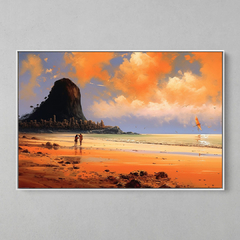 Quadrinho Decorativo Praia RJ Dalí - comprar online