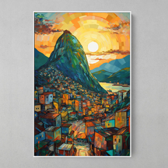 Quadro Decorativo Rio de Janeiro Abstrato