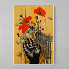 Quadro Decorativo Hand and Flowers - comprar online