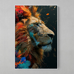 Quadro Decorativo Lion Collor - comprar online