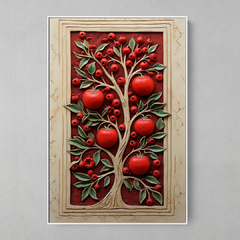 Quadro Decorativo Fruto Vermelho - comprar online