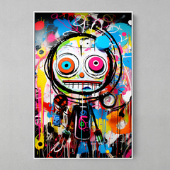 Quadro Decorativo Basquiat Grafiteiro - comprar online