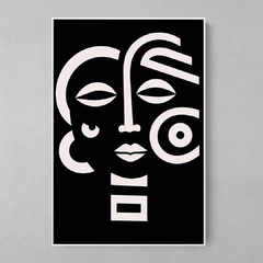 Quadro Decorativo Woman Black and White - comprar online