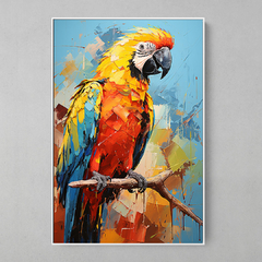 Quadro Decorativo Arara Texturas - comprar online