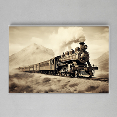 Imagem do Quadro Decorativo Trem das Montanhas