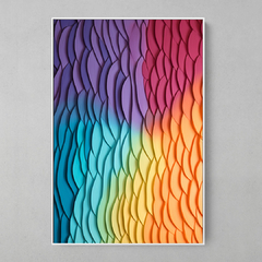 Quadro Decorativo Plaster Waves Color - comprar online