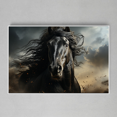 Quadro Decorativo Black Horse - comprar online