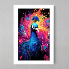 Quadro Decorativo Pavão Colorfull - comprar online