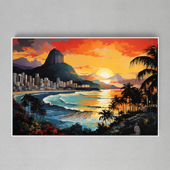 Quadro Decorativo Rio de Janeiro Surf Music