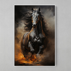 Quadro Decorativo Cavalo Fogo - comprar online