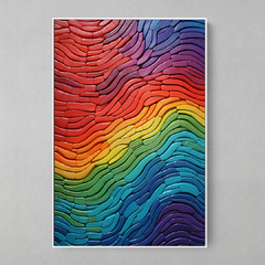 Quadro Decorativo COLORFUL PLASTER ART I - comprar online