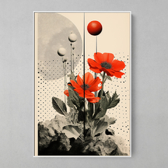 Quadro Decorativo Lua de Flores - comprar online