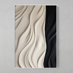 Quadro Decorativo White Black Plaster - comprar online