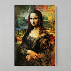 Quadro Decorativo Monalisa Grafite - comprar online