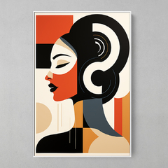 Quadro Decorativo Mulher Geométrica - comprar online