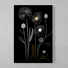 Quadro Decorativo Flor de Linha na internet